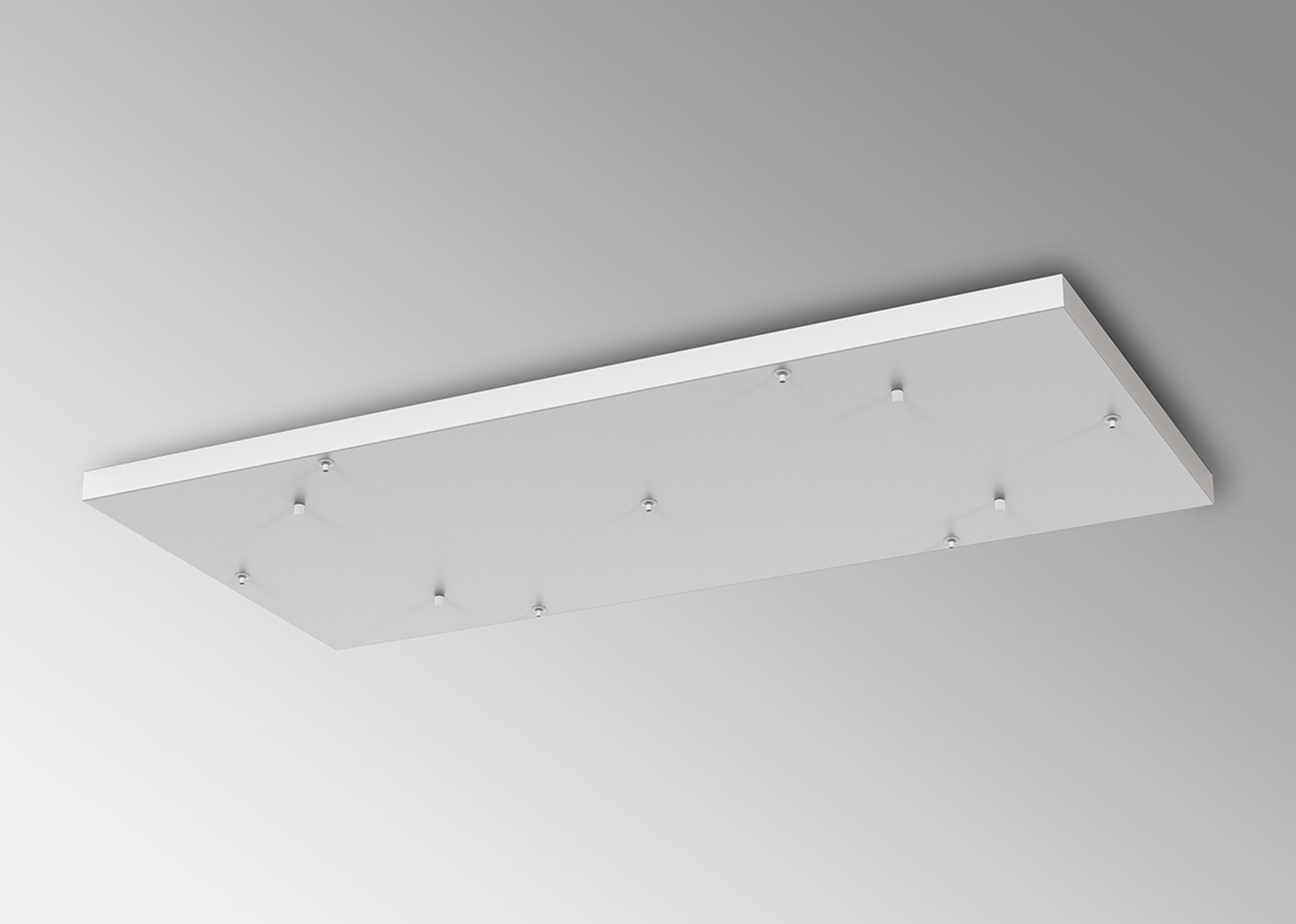 Elsa 7 Hole 940 x 460mm Rectangular Canopy Kit White M8263  Mantra Elsa